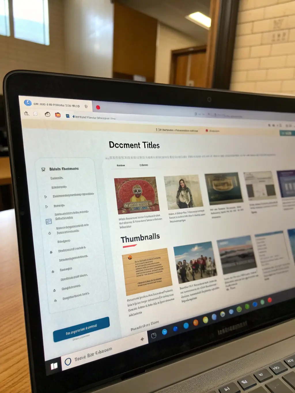 A digital interface displaying a searchable database of digitized archival materials, illustrating the accessibility provided by LES ARCHIVES MODERNES' digital archiving initiative.